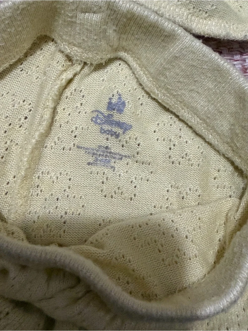 Disney Butter Yellow Knit Polo Top and Shorts Set with Winnie the Pooh Vintage
